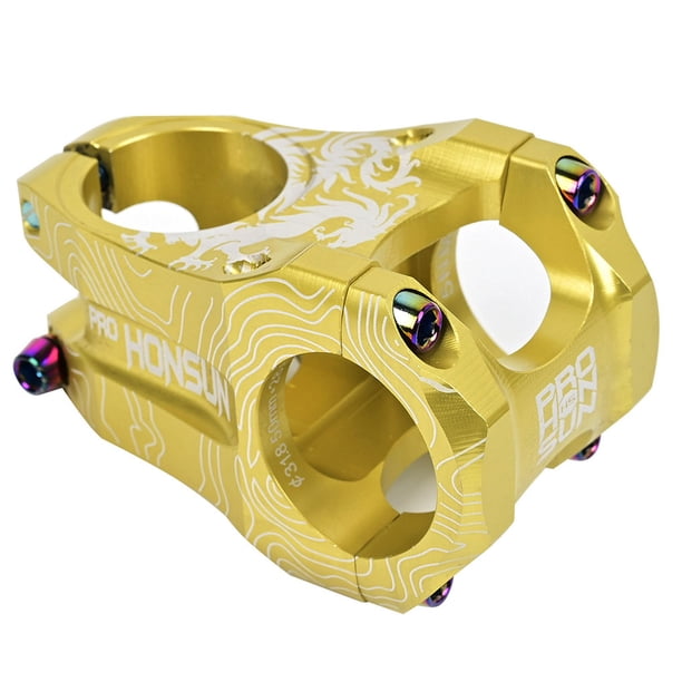 Vástago de bicicleta Toystoory Accesorio de cuadro Manillar de bicicletas profesionales Ciclismo Dorado