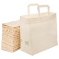 thumbnail image 1 of Lots of Deals Reusable Eco-Friendly Grocery Shopping Bags, 21”x12”x7”, Durable, Recyclable Shopping Bags, Washable, Foldable, 300-Pack, 1 of 5