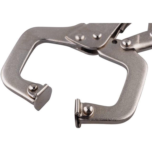 Juego de 4 abrazaderas en C de acero con almohadilla giratoria de 15 cm Zhivalor YQ-2202