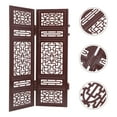 thumbnail image 6 of OUNONA Mini Folding Screen Room Divider Wooden Panel Traditional Chinese Style Decorative Furniture Partition, 6 of 6