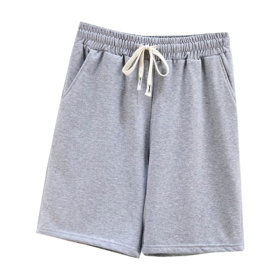 Women's Plus Size Shorts Elastic Waist Drawstring Joggers Short Sports Trendy Running Athletic Short Pants with Pockets