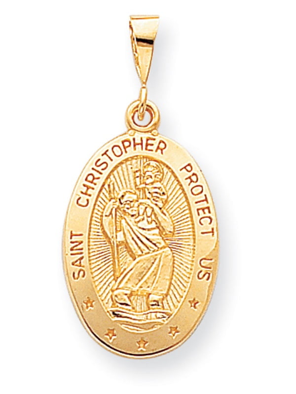 10k Yellow Gold ST. CHRISTOPHER MEDAL 