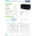 thumbnail image 4 of Sealed Lead-Acid Battery - AGM-type, 12V, 3.4 Amps, Model# UB1234, 4 of 5