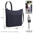 thumbnail image 3 of Bandolera Travelon Anti-Theft Metro Navy Heather, 3 of 9