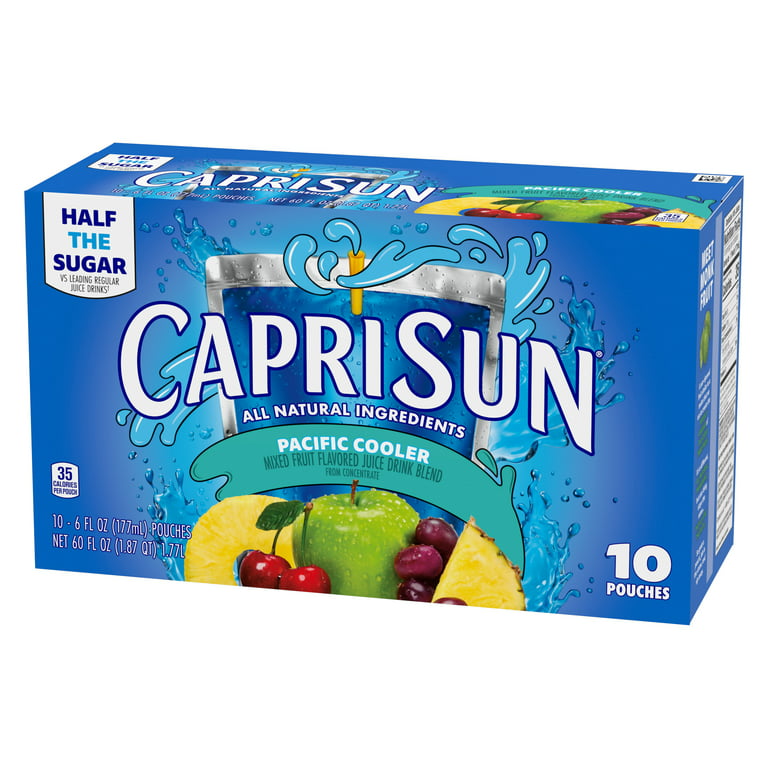 Capri Sun Pacific Cooler Mixed Fruit Juice Box Pouches, 10 ct Box, 6 fl oz  Pouches