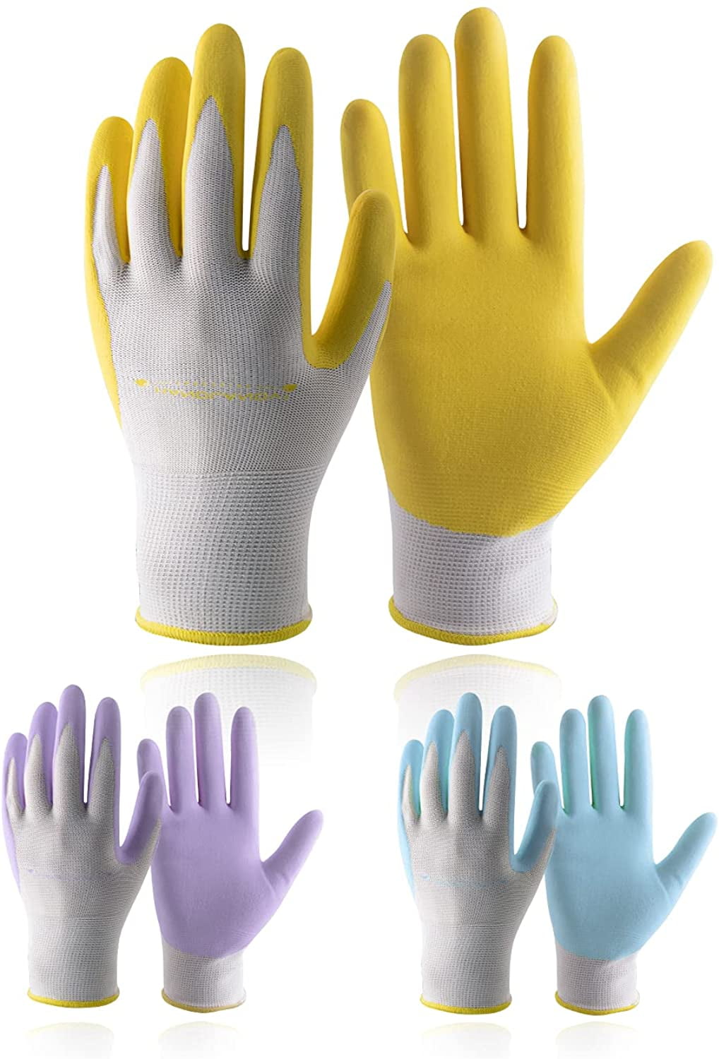 Garden Gloves for Women Breathable Nitrile Coated Women Work Gloves Gardening Gloves