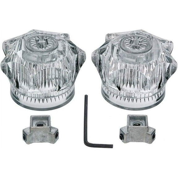 Danco, Inc. 88172 3-Prong Small Universal Handle, for Use with Mobile Home and Rv Faucets, Acrylic, Clear