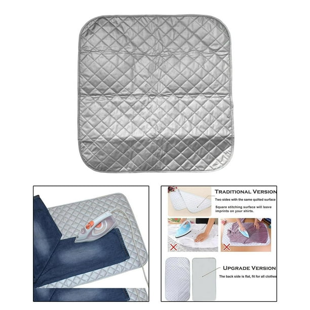 cellphotouk Almohadilla de planchar Manta de planchar plegable Resistente al calor para cama Apartamento Imán Cuadrado Macarena Almohadilla de planchar