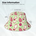 thumbnail image 4 of Daiia Dragon Fruit 1 Pattern Bucket Hat - Trendy Cotton Sun Hat for Beach, Golf, Fishing - Fun Outdoor Vacation Boonie for Men and Women, 4 of 9