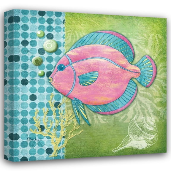 Paul Brent 36x36 Gallery Wrapped Canvas Wall Art Titled - Fantasy Reef III