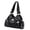 Black, variant on PU Shoulder Bag for Woman Retro Handbag Motorcycle Bag Crossbody Bag
