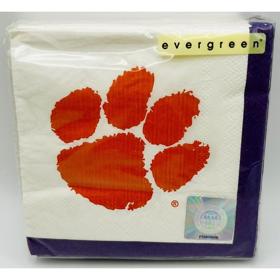 Clemson Tigers NCAA College Football Game Day Sports Party Beverage Napkins