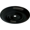 thumbnail image 3 of 44 1/2"OD x 4"ID x 4 "P Classic Ceiling Medallion (Fits Canopies up to 8 1/4"), Hand-Painted Black Pearl, 3 of 6