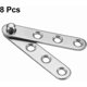 thumbnail image 5 of Set 8 balamale pivot pentru usa si dulap, Sunmostar, 58 x 11 x 9 mm, Inox, Argintiu, 5 of 5