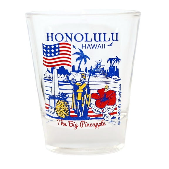 Honolulu Hawaii Great American Cities Collection Shot Glass