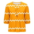 thumbnail image 5 of Fiudx Ofertas Flash Del Día Solo En Línea Top de Camiseta con Cuello Redondo y Manga Farol Plisada con Lazo para Mujer, 5 of 5