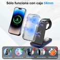 thumbnail image 2 of Cargador Inalámbrico Lostrain Blanco 3 en 1 Multi-Protección para iPhone Huawei Xiaomi y AirPods, 2 of 7