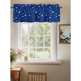 thumbnail image 2 of Star Valances for Windows, Rod Pocket Kitchen Valance Curtains - Soft & Washable Small Window Treatment for Living Room,&nbsp;Bathroom, Independence Day Memorial Day , 42x12 Inch, 1 Panel, 2 of 9