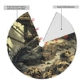 thumbnail image 2 of Lsque Epic Dragon Skull Scene Print Christmas Tree Skirt, Tree Skirt with Ties or Velcro, Perfect for Holiday Decorations, Halloween, and New Year-48", 2 of 7