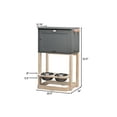 thumbnail image 2 of Parlor Pet Feeder Station, Gray, 2 of 5