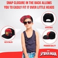 thumbnail image 4 of Gorra Beisbolera de Spiderman Marvel para Niños, Sombrero Ajustado y Gorra con Visera Plana en Rojo, 4 of 5
