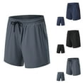 thumbnail image 4 of WREESH Men's Athletic Shorts Outdoor Workout Shorts Running Shorts Lightweight Gym Shorts Sports Short Pants Gray, 4 of 5