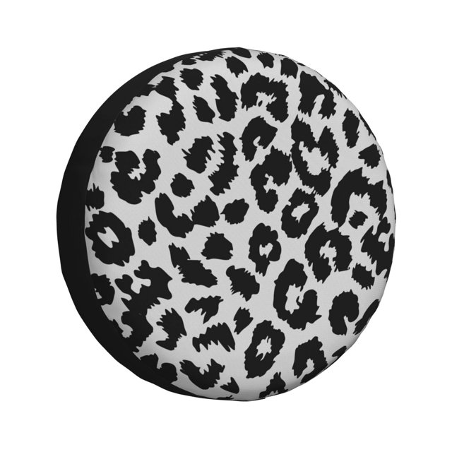 Fotbe Similar To Leopard Print Funda de Llanta de Repuesto con Estampado, Engrosada, Ajuste Universal para Jeep, Remolque, RV, SUV, Camión-15 inch