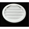 thumbnail image 3 of 24 Pack 2" White Round Plastic Louver Soffit Air Vent, 3 of 9