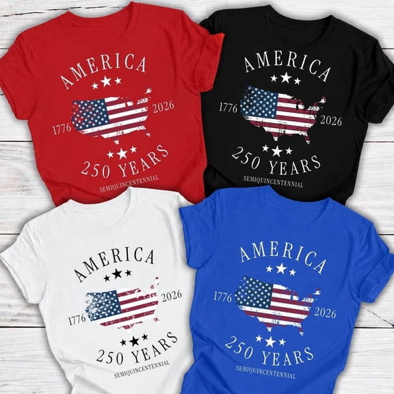 250th Anniversary USA Shirt, 4th of July Shirt, America's 250th Celebration T Shirt, Patriotic Shirts for Women and Mens