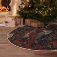 thumbnail image 6 of KLL Fishbone Rose Christmas Tree Skirt 30" ,Party Decorations Farmhouse for Christmas Decorations Holiday Party, 6 of 6