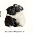 thumbnail image 2 of XIEULQP Pug Acrylic Car Air Vent Fragrance Diffuser,2D Cute Pugs Cars Aromatherapy,Reading Pug Car Vent Clip,Fun & Stylish Interior Accessory,Fresh Scent Car Air Freshener Vent Clip Decoration Gifts, 2 of 3