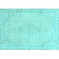 thumbnail image 1 of Ahgly Company Indoor Rectangle Abstract Light Blue Modern Area Rugs, 7' x 9', 1 of 4