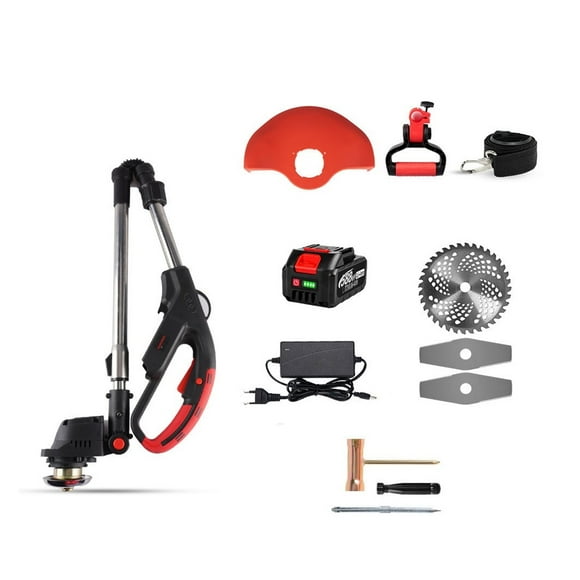 Tondeuse à Gazon Électrique Sans Fil Sans Balais 4000W 36000RPM Portative Pliable pour Jardin, Outils Électriques d'Élagage, Facile à Utiliser