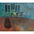 thumbnail image 2 of Ludvig Karsten 17x15 Black Ornate Wood Framed Double Matted Museum Art Print Titled - The Cash Room (1907), 2 of 5