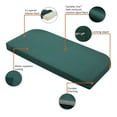 thumbnail image 3 of Classic Accessories Ravenna® Patio Bench/Settee Cushion Slip Cover & Foam - Durable Outdoor Cushion, Mallard Green, 41"W x 18"D x 3"Thick, 3 of 18