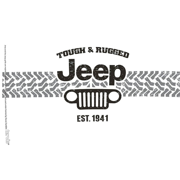 Jeep Topography Text and Grille Logos 40 oz Insulated