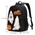 thumbnail image 4 of Hirioo Halloween Ghosts And Pumpkins for Travel Laptop Backpack with USB Charging Port for Men and Women, 4 of 7