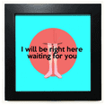 thumbnail image 1 of Ingles - emocional Lyrics esperando Mesa de pared con marco cuadrado negro, 1 of 4