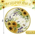 thumbnail image 2 of AnyDesign 24Pcs SunflowerITSC&nbsp;Paper Plates Watercolor Flower Disposable Plates 9 Inch Vintage Decorative Dinner Plates for Party Tableware Supplies Table Decor, 2 of 3