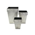 thumbnail image 3 of Cheungs Set of 3 Metal Square Tapered Planter, 3 of 5