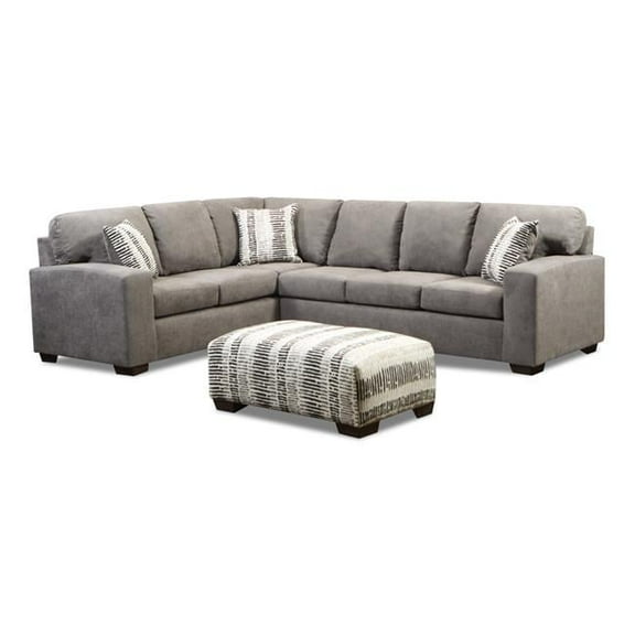 Neo Living NL707-CHAR-SEC Kaiden Corner Sectional, Charcoal