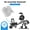 Black2, variant on 3D Printed Cute Ant Toilet Paper Holder - Novelty Bathroom Tissue Stand
