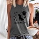 thumbnail image 2 of Tops casuales sexys de verano sin mangas para mujer Tops de chaleco sin mangas con estampado de cuello redondo regular Fridja  gh5035, 2 of 5