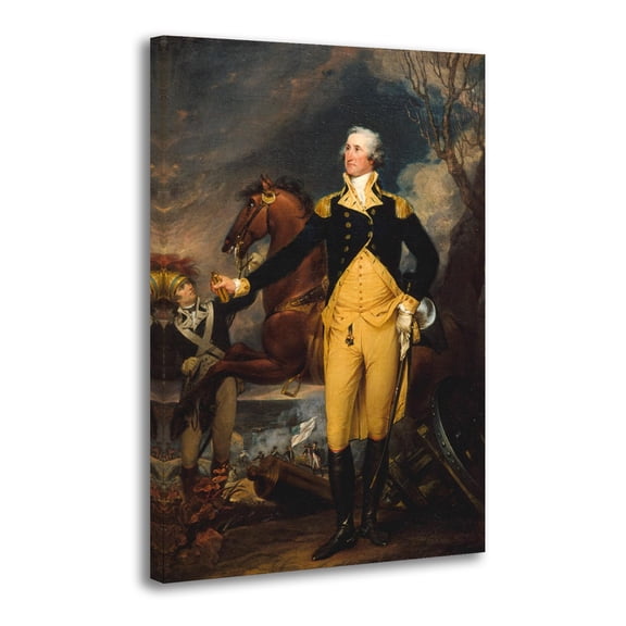 George Washington before The Battle of Trenton Picture Print Wall Art Poster Painting Canvas Posters Artworks Gift Room Aesthetic 12x18inch(30x45cm)