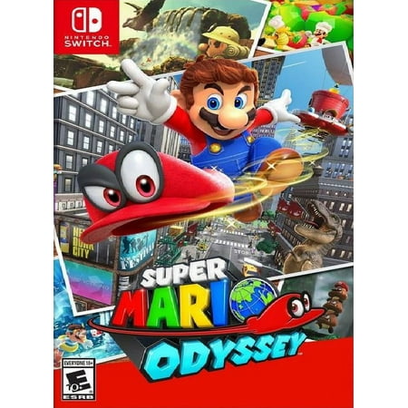 Restored Super Mario Odyssey (Nintendo Switch, 2017) Adventure Game (Refurbished)