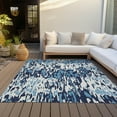 thumbnail image 6 of Addison Rugs Chantille Indoor/Outdoor Transitional Stripes Blue Washable Rectangle Rug, 10' x 14', 6 of 6