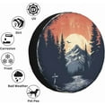 thumbnail image 4 of Spare Tire Cover Mountains Sunset Landscape Wheel Covers Weatherproof Universal Wheel Protectors for Rv SUV Camper Travel Trailer, 4 of 10