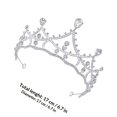 thumbnail image 2 of BRIGHTFUFU Tiaras Para Mujer En Plata Con Para Vestido De Look Cautivador, 2 of 8
