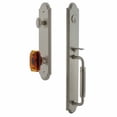 thumbnail image 4 of Grandeur Arc C Grip Single Cylinder Handleset with Baguette Amber Knob, 4 of 5