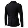thumbnail image 3 of Kureaily Men's Casual Fashion Casual Slim One Single Suit Jacket, 3 of 3